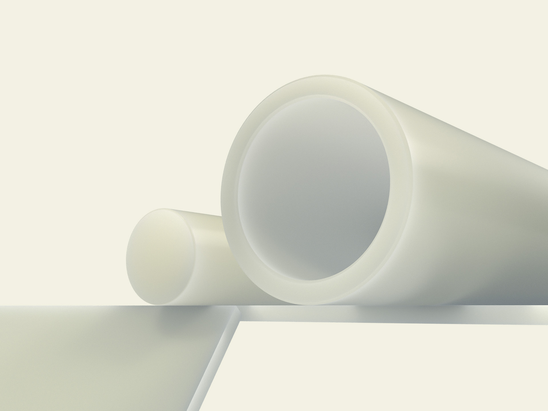 Nylatron® 101 / Ertalon® 66 SA PA66 plastic stock shapes in white